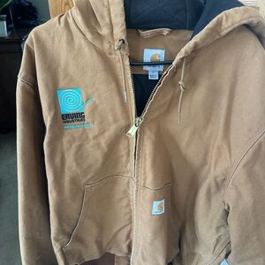 Carhartt Brown Zip-Up Jacket